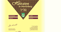 Desktop Screenshot of hochzeit-in-moritzburg.de