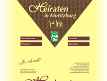 Tablet Screenshot of hochzeit-in-moritzburg.de